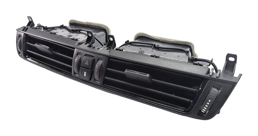 2017 BMW X5 (F15) CENTER DASH HEAT AIR AC VENT w/ HAZARD SWITCH (Black)