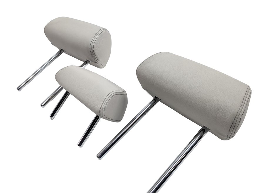 2014-2018 BMW X5 (F15) REAR DAKOTA LEATHER SEAT HEADREST SET/3 (Ivory)