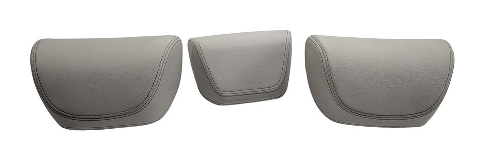 Thumbnail 3: 2014-2018 BMW X5 (F15) REAR DAKOTA LEATHER SEAT HEADREST SET/3 (Ivory)