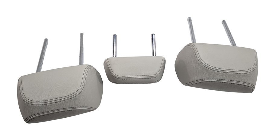 Thumbnail 4: 2014-2018 BMW X5 (F15) REAR DAKOTA LEATHER SEAT HEADREST SET/3 (Ivory)