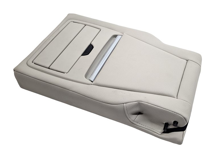 Thumbnail 4: 2014-2018 BMW X5 (F15) REAR CENTER ARMREST CUP HOLDER LEATHER (Ivory)