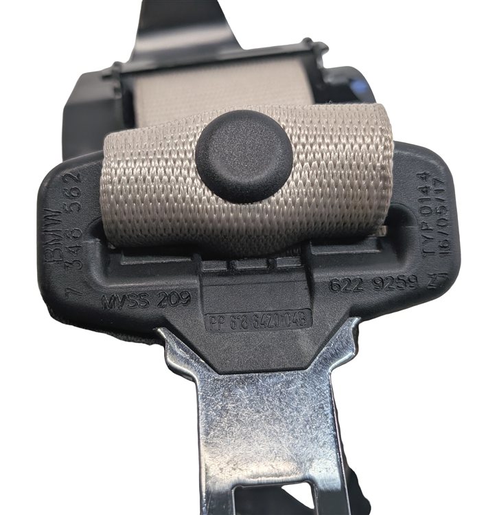 Thumbnail 8: 2017 BMW X5 (F15) REAR SEAT SEATBELT LEFT CENTER RIGHT SET/3 (Black)
