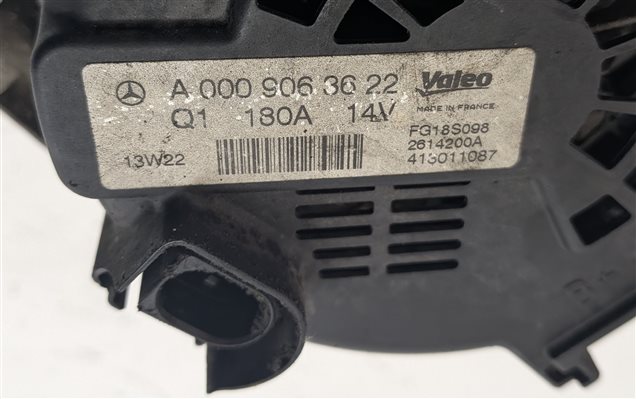 Thumbnail 7: 2014-2018 MERCEDES C E GLK SLK CLASS (R172 W204 W207 X204 ) 180 AMP ALTERNATOR