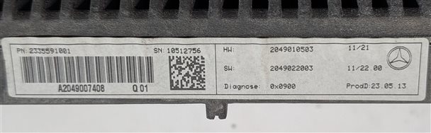 Thumbnail 10: 12-16 MERCEDES C GL ML SLK W204 W166 R172 X166 INFORMATION GPS NAVIGATION SCREEN