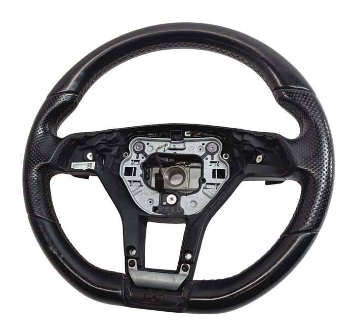 Thumbnail 2: 13-15 MERCEDES C300 C350 C63 AMG E350 STEERING WHEEL w/PADDLES LANE KEEP (Black)