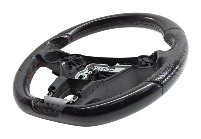 Thumbnail 3: 13-15 MERCEDES C300 C350 C63 AMG E350 STEERING WHEEL w/PADDLES LANE KEEP (Black)