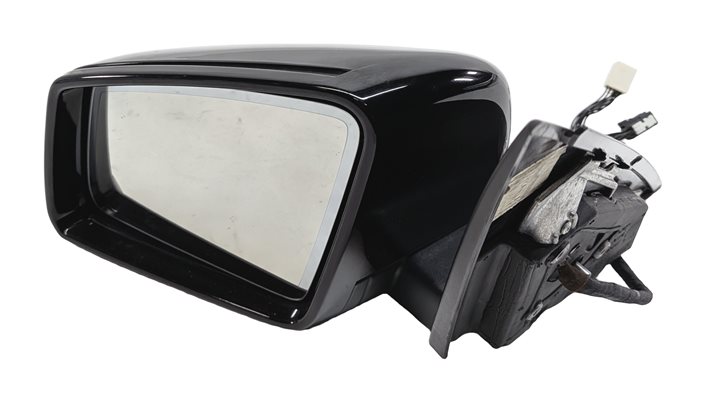 12-15 MERCEDES C CLASS W204 LEFT HEATED MEMORY AUTODIM BLIND DOOR MIRROR (Black)