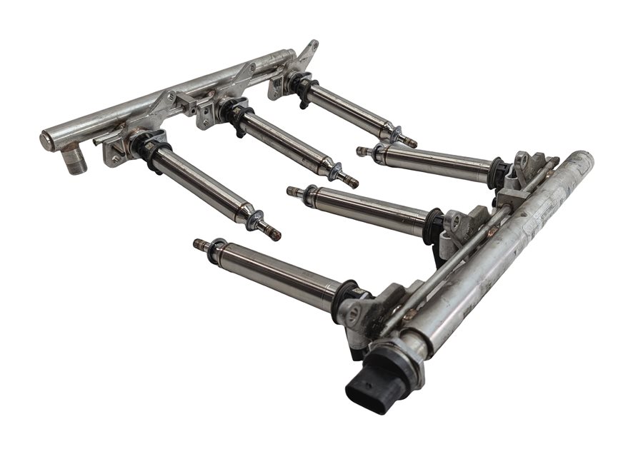 Thumbnail 3: 2014 MERCEDES C350 COUPE (W204) 3.5L (276.957) ENGINE FUEL INJECTOR w/RAIL SET/6