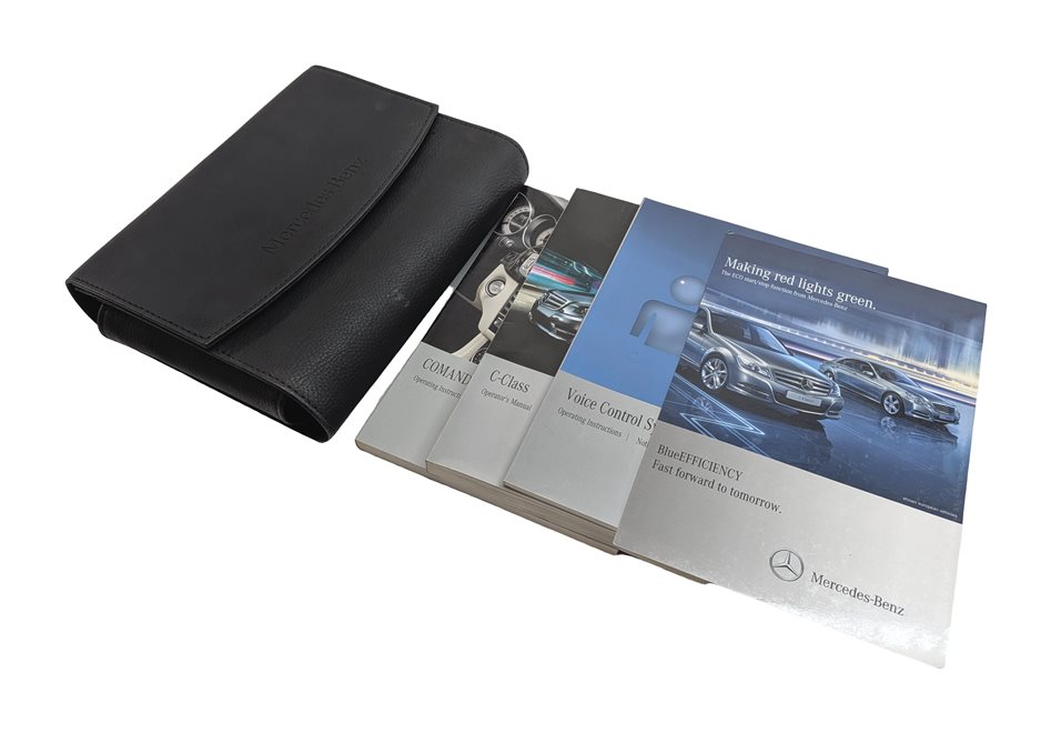 Thumbnail 1: 2014 MERCEDES C350 COUPE (W204) 3.5L OWNER'S MANUAL BOOKLET LEATHER CASE SET/7