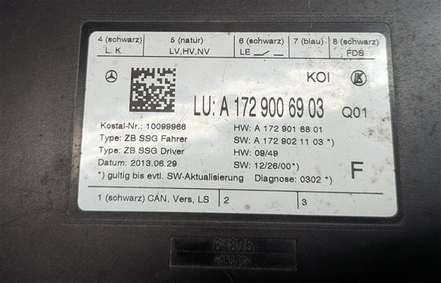 Thumbnail 7: 2014 MERCEDES C350 COUPE (W204) FRONT LEFT DRIVER SEAT CONTROL MODULE w/MEMORY