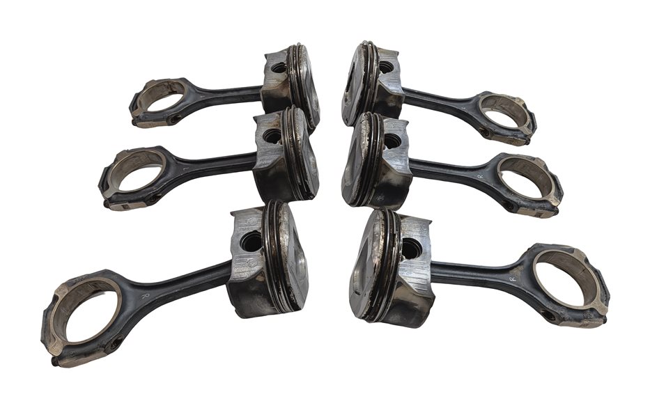 Thumbnail 2: 12-18 MERCEDES C E GLE GLK ML SLK (W212 W204 X204 W166 R172) 3.5L PISTON SET-6