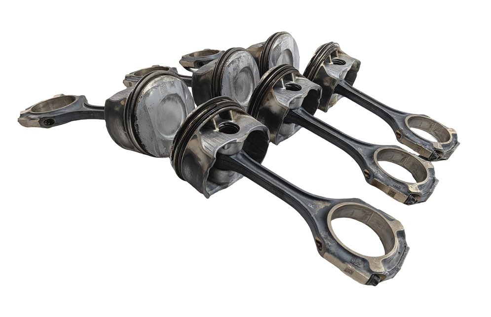 Thumbnail 3: 12-18 MERCEDES C E GLE GLK ML SLK (W212 W204 X204 W166 R172) 3.5L PISTON SET-6