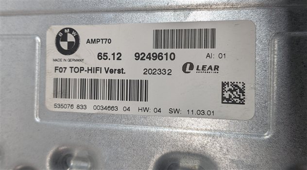 Thumbnail 5: 2011-2016 BMW X5 X5M X6 X6M Z4 (E70 E71 E89) STEREO HiFi DSP AUDIO AMP AMPLIFIER