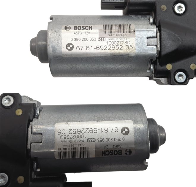 Thumbnail 8: 04-13 BMW X5 E53 E70 04-11 X3 (F25) PANORAMIC GLASS SUNROOF SUN ROOF MOTOR SET 2