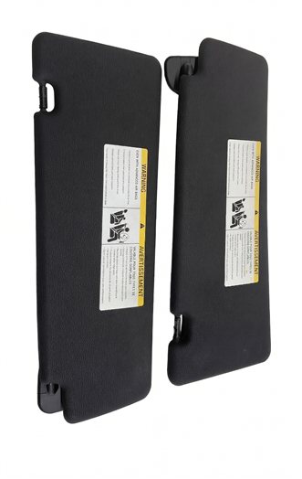 Thumbnail 4: 07-13 BMW X5 X5M (E70) FRONT LEFT & RIGHT SUN VISOR SUNVISOR SHADE SET 2 (Black)