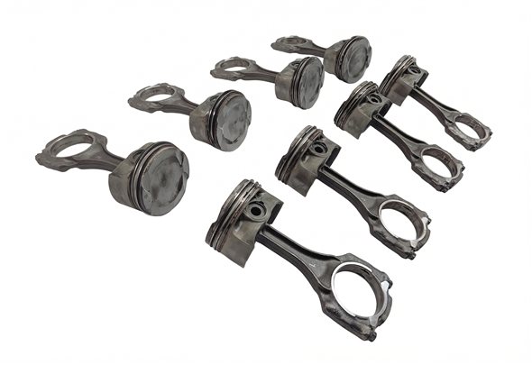 Thumbnail 1: 2009-2014 BMW 550i 750i X5 X6 (F01 F10 E70 E71) 4.4L N63 TWIN TURBO PISTON SET/8