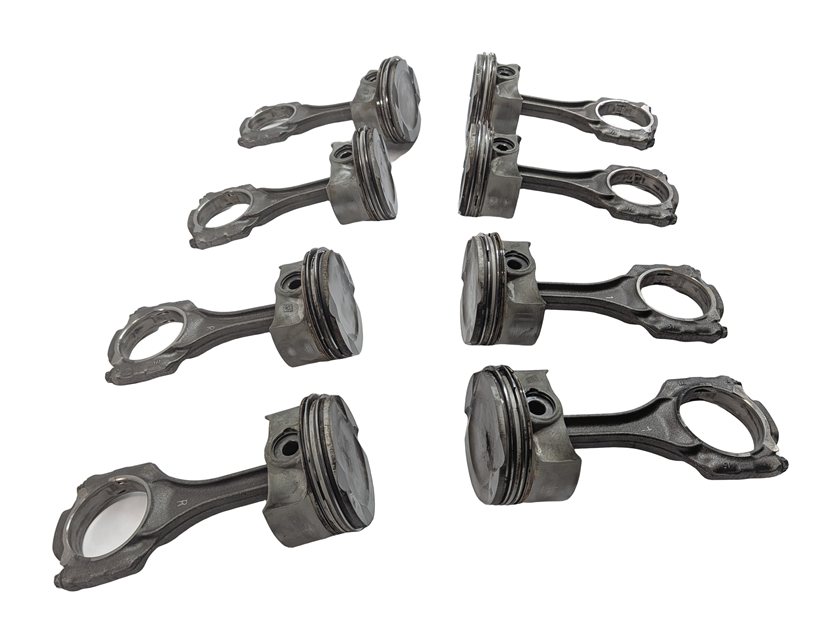 Thumbnail 2: 2009-2014 BMW 550i 750i X5 X6 (F01 F10 E70 E71) 4.4L N63 TWIN TURBO PISTON SET/8
