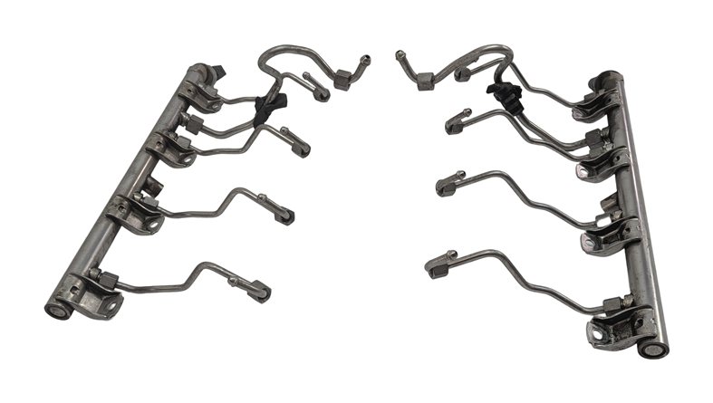 Thumbnail 2: 2012 BMW X5 (E70) 4.4L (N63) ENGINE FUEL RAIL INJECTOR ASSEMBLY SET/2