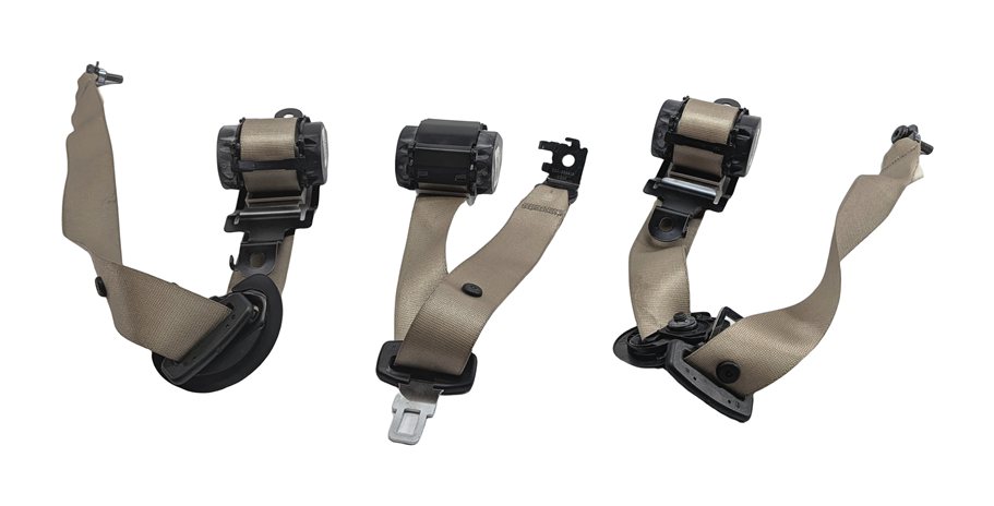 Thumbnail 2: 2012 BMW X5 (E70) REAR SEAT SEATBELT RETRACTOR SET/3 (Beige)