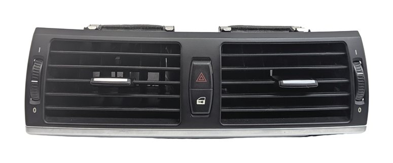 Thumbnail 2: 2012 BMW X5 (E70) FRONT CENTER DASH HEAT AIR AC VENT w/ HAZARD SWITCH (Black)