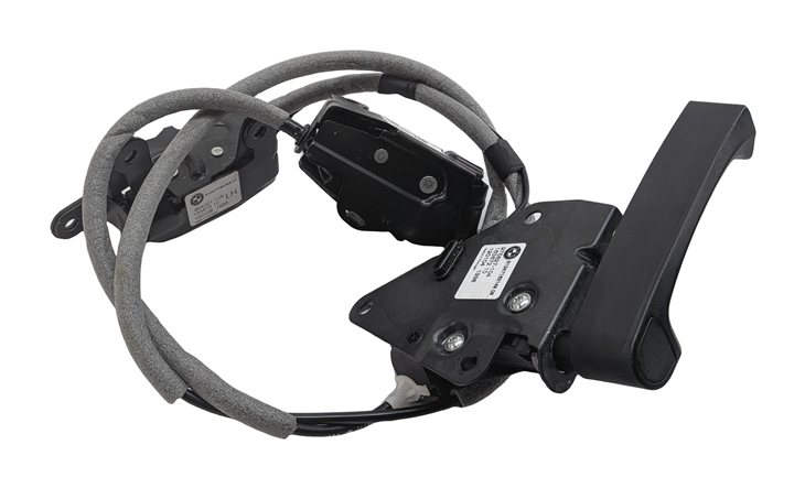 2012 BMW X5 (E70) REAR TRUNK HATCH LID LOWER LOCK LATCH SET/3 w/ RELEASE HANDLE