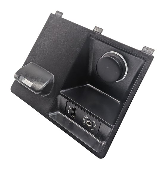 2012 BMW X5 (E70) AUXILIARY AUX IN w/ USB 12V POWER OUTLET SOCKET PANEL