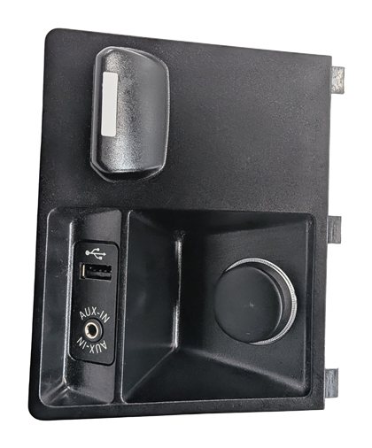 Thumbnail 2: 2012 BMW X5 (E70) AUXILIARY AUX IN w/ USB 12V POWER OUTLET SOCKET PANEL