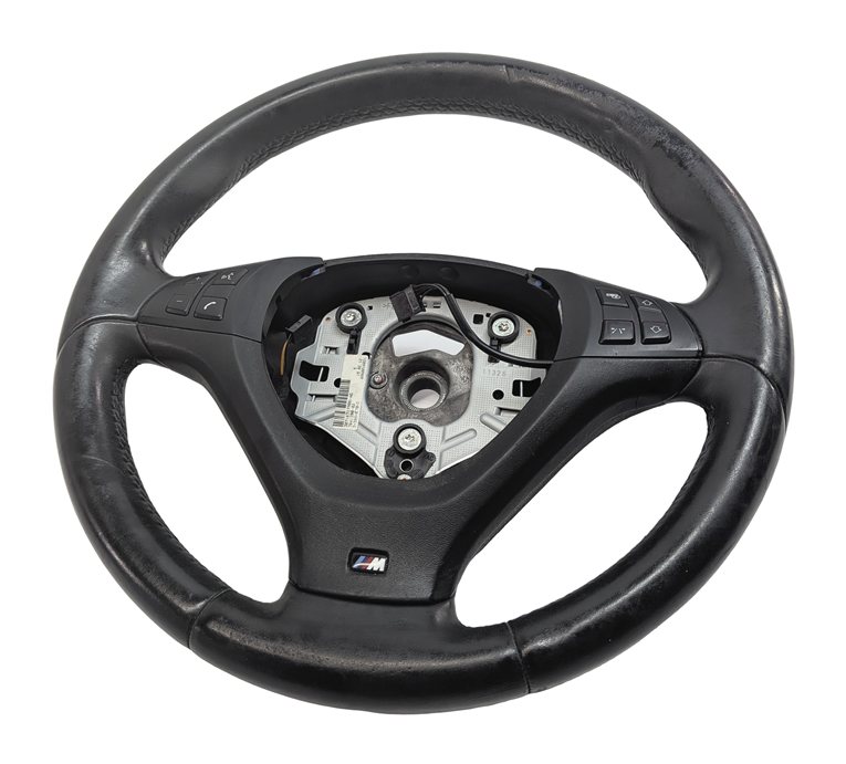 Thumbnail 2: 2007-2013 BMW X5 (E70) FRONT LEFT DRIVER M-SPORT LEATHER STEERING WHEEL (BLACK)