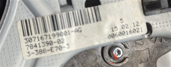 Thumbnail 6: 2007-2013 BMW X5 (E70) FRONT LEFT DRIVER M-SPORT LEATHER STEERING WHEEL (BLACK)