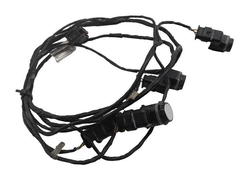 Thumbnail 4: 2012 BMW X5 (E70) FRONT PARK ASSIST PDC SENSOR SET/4 w/ HARNESS (Silver)