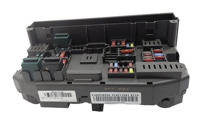Thumbnail 2: 2012 BMW X5 (E70) 4.4L FRONT POWER DISTRIBUTION SAM FUSE BOX RELAY CARRIER