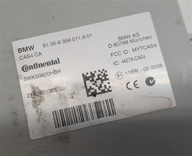 Thumbnail 9: 13-14 BMW 650I 550IGT 750I ALPINA B7 4.4L N63 DME CAS4 KEY ECU MODULE SET/5