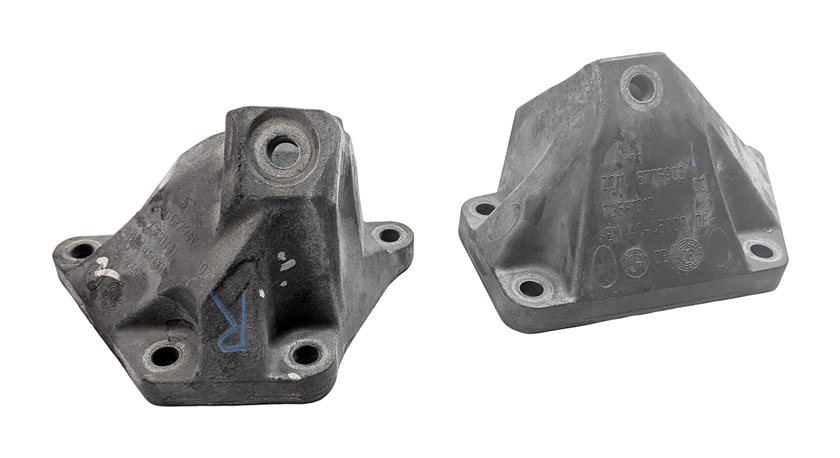 Thumbnail 2: 2013 BMW 650I F06 4.4L N63 ENGINE LEFT/RIGHT MOTOR SUPPORT MOUNT SET/2