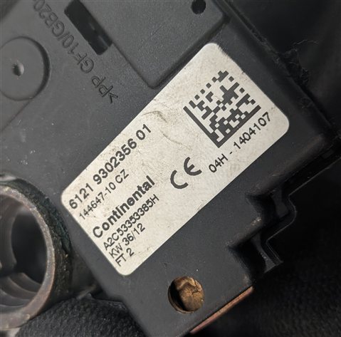 Thumbnail 5: 2013 BMW 650I F06 4.4L NEGATIVE GROUND BATTERY CABLE w/ INTELLIGENT IBS SENSOR