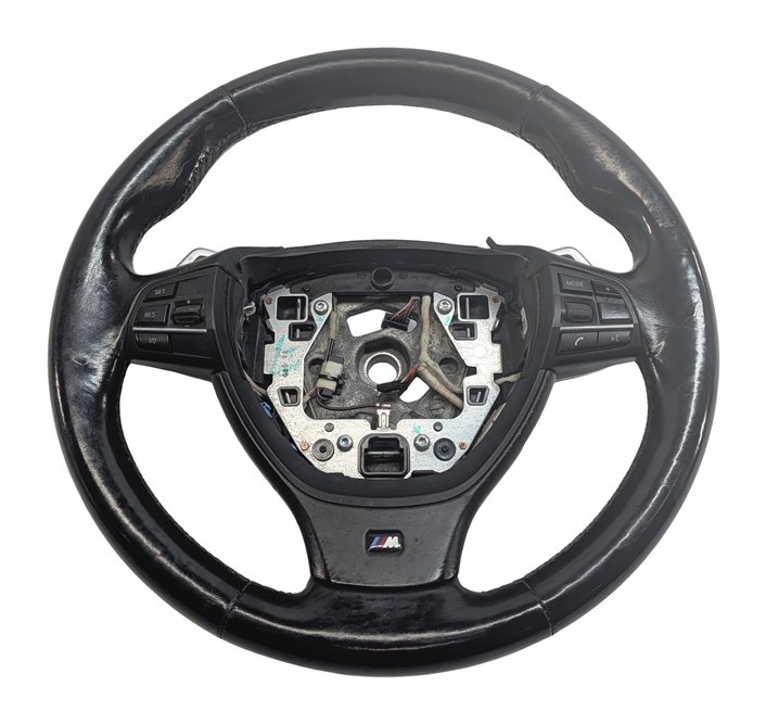 Thumbnail 2: 11-13 BMW 5 6 7 F10 F06 F01 3 SPOKE w/ LANE DEPART HEATED STEERING WHEEL (Black)