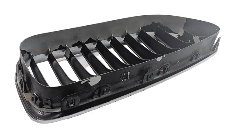 Thumbnail 5: 12-15 BMW 650I F06 F12 F13 FRONT LEFT UPPER BUMPER KIDNEY GRILLE CHROME SILVER