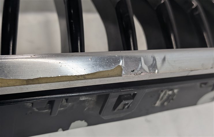 Thumbnail 9: 12-15 BMW 650I F06 F12 F13 FRONT LEFT UPPER BUMPER KIDNEY GRILLE CHROME SILVER