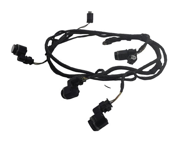 Thumbnail 2: 2013 BMW 650I F06 REAR PARK ASSIST PDC SENSORS SET w/ HARNESS (Silver)