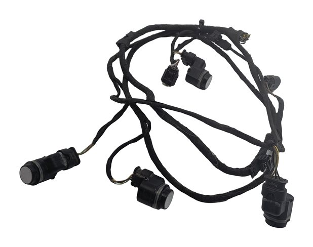 Thumbnail 4: 2013 BMW 650I F06 REAR PARK ASSIST PDC SENSORS SET w/ HARNESS (Silver)