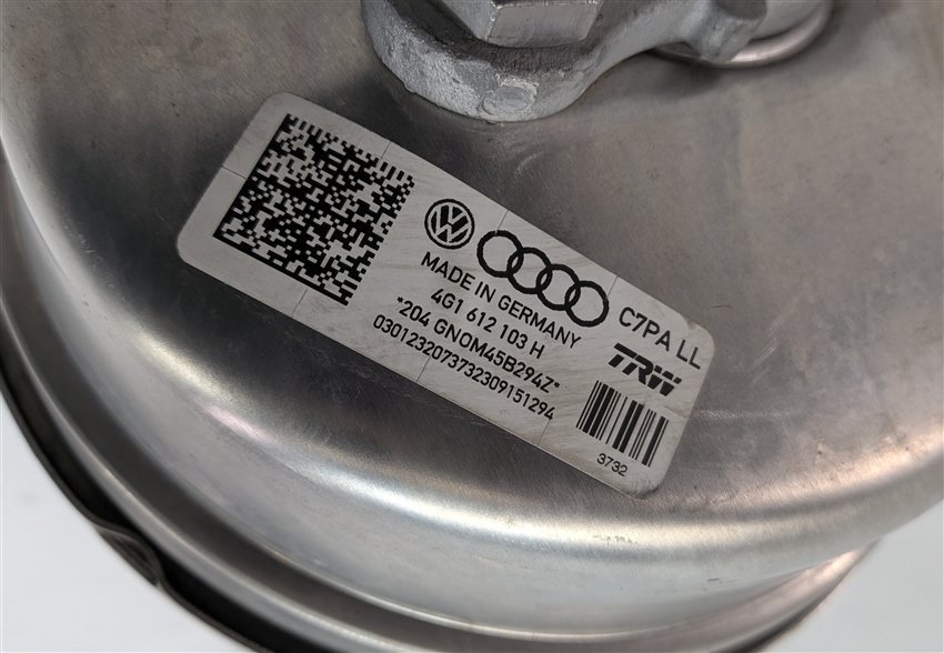 Thumbnail 7: 2016-2018 AUDI A6 A7 (C7 4G8) POWER BRAKE BOOSTER w/ MASTER CYLINDER RESERVOIR