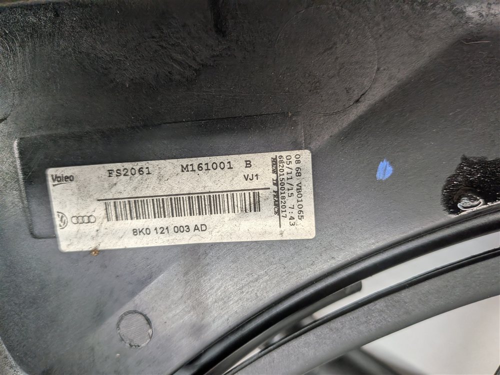 Thumbnail 10: 16-18 AUDI A6 Q3 C7 8U 2.0L TURBO ENGINE RADIATOR COOLING FAN w/SHROUD ASSEMBLY