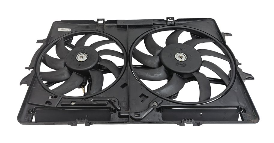 Thumbnail 2: 16-18 AUDI A6 Q3 C7 8U 2.0L TURBO ENGINE RADIATOR COOLING FAN w/SHROUD ASSEMBLY