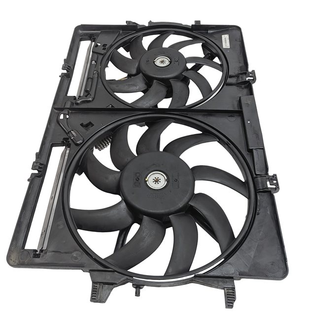 Thumbnail 4: 16-18 AUDI A6 Q3 C7 8U 2.0L TURBO ENGINE RADIATOR COOLING FAN w/SHROUD ASSEMBLY