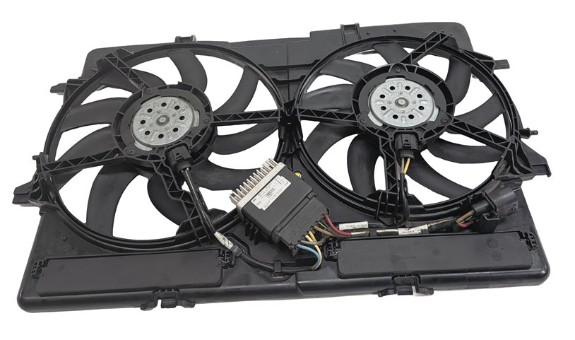 Thumbnail 5: 16-18 AUDI A6 Q3 C7 8U 2.0L TURBO ENGINE RADIATOR COOLING FAN w/SHROUD ASSEMBLY