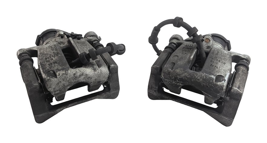 Thumbnail 2: 12-17 AUDI A6 A7 (C7) REAR LEFT & RIGHT DISC BRAKE CALIPER SET/2 (330mm ROTOR)