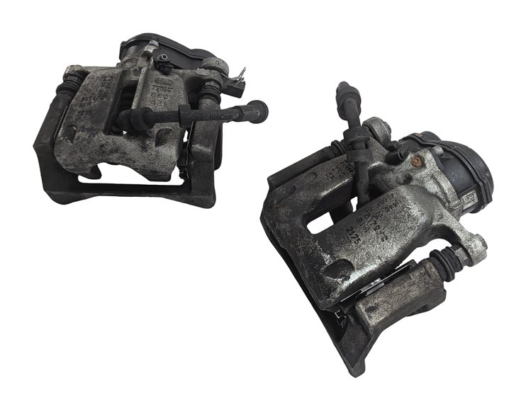 Thumbnail 3: 12-17 AUDI A6 A7 (C7) REAR LEFT & RIGHT DISC BRAKE CALIPER SET/2 (330mm ROTOR)