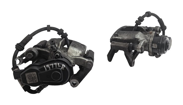 Thumbnail 4: 12-17 AUDI A6 A7 (C7) REAR LEFT & RIGHT DISC BRAKE CALIPER SET/2 (330mm ROTOR)