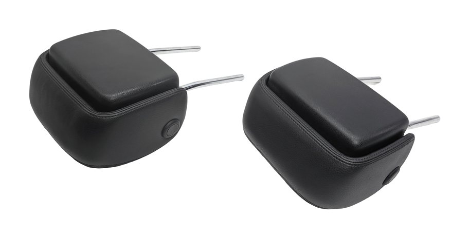Thumbnail 5: 12-18 AUDI A6 A7 S6 S7 RS7 (C7 4G8) FRONT LEFT & RIGHT SEAT HEADREST SET (Black)