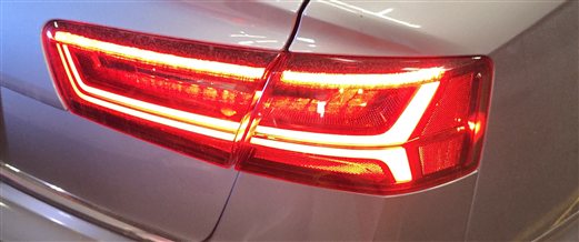 16-18 AUDI A6 S6 C7 4G8 REAR RIGHT PASSENGER OUTER LED 8SL TAILLIGHT LIGHT LAMP