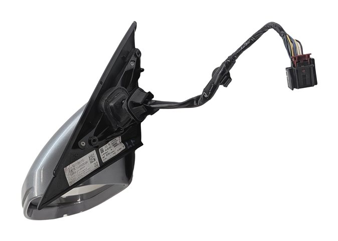 Thumbnail 3: 16-18 AUDI A6 S6 C7 4G8 LEFT DRIVER MANUAL FOLD HEAT AUTODIM DOOR MIRROR (Gray)